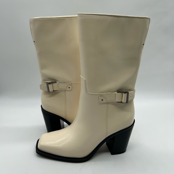 Sarto by Franco Sarto A-Vance Vanilla PU Mid-Calf Boots Size 6.5M, New with Box - Picture 9 of 14